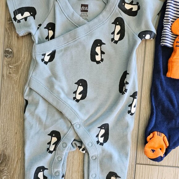 Baby Boy NB Tea Collection Romper, Carter's Play Sets - 8 Pcs -  Excellent - Picture 3 of 6